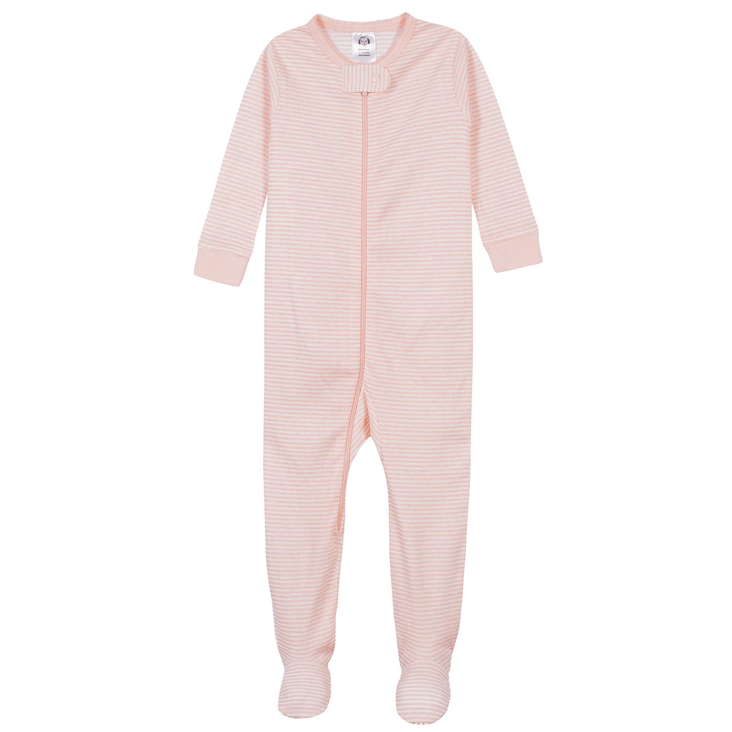 Gerber Baby Girls' 2-Pack Footed Pajamas, Love Pink, 6 Months