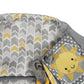 Boppy Shopping Cart And High Chair Cover, Sunshine Yellow And Gray Chevron With Changeable Slideline Sun Book Toy, Plush Comfort