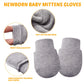 9 Pairs Newborn Baby Mittens Infant Toddler Gloves No Scratch Mittens Unisex Gloves For 0-6 Months Baby Boys Girls (White, Gray,