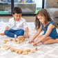 Cushmat Stylish Reversible Foam Play Mat (Large, Luxe Dark - Gray Star) - Soft, Waterproof, Durable Play Mat For Infants, Babies