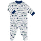 Gerber Nfl Seattle Seahawks 3 Pack Bodysuit Sleep N Play Footie Cap Registry Gift Set, Blue/White Seattle Seahawks, 0-3M