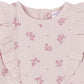 Gerber Baby Girls' Ruffle-Edge Romper, Tossed Flowers, 18 Months
