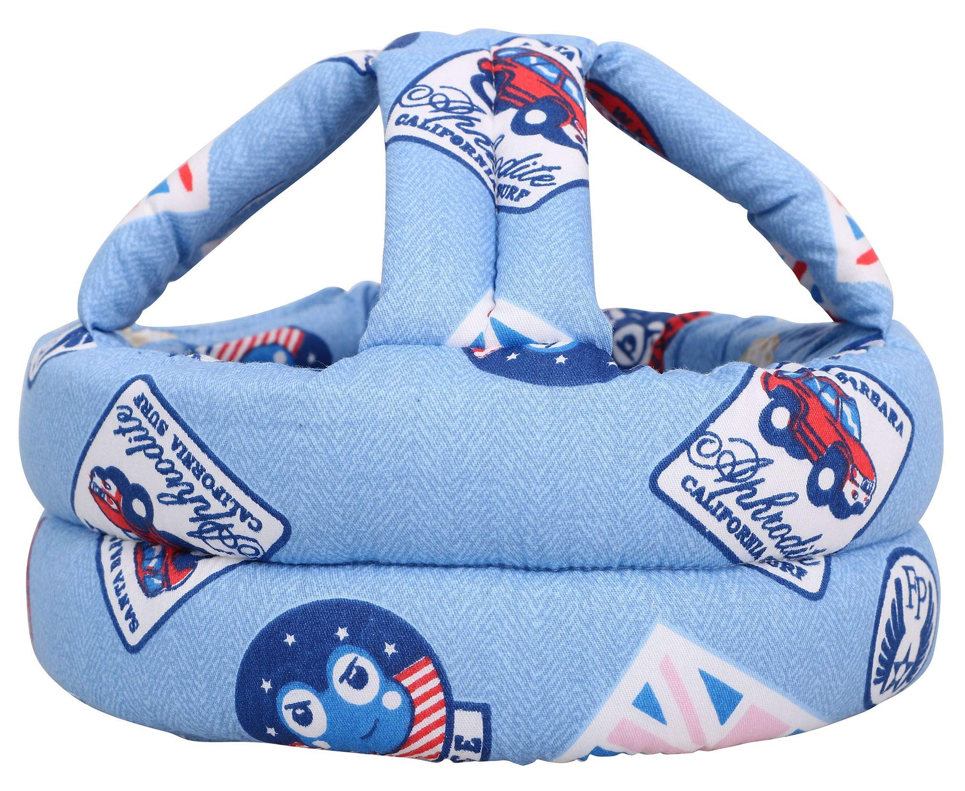 Simplicity Baby Safety Helmet Toddler Head Protection Cap Blue National Flag