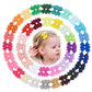 Doboi 80Pcs 2'' Baby Girls Fully Lined Grosgrain Boutique Solid Color Ribbon Mini Hair Bows Clips For Teens Infants Kids Toddler