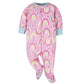 Onesies Brand Baby Girls' 4-Pack Sleep 'N Play Footies Multi Pack, Pink Unicorns, 0-3 Months