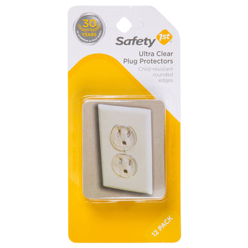 Safety 1St 12 Pack Ultra Clear Outlet Plugs