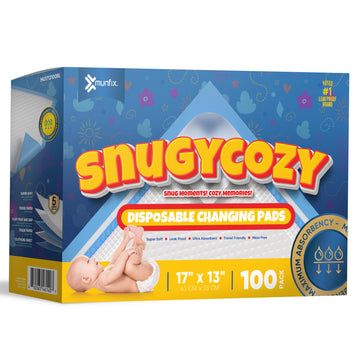 100 Pack Disposable Baby Changing Pads 17 X 13 Inches, Super Absorbent Incontinence Underpads, Waterproof Potty Training, Diaper