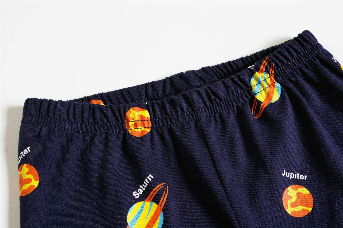 Boys Pajamas Planet 100% Cotton Pjs Toddler 2 Piece Long Sleeve Sleepwear Kids Clothes Set Space Outfits Solar System Shirt 6T