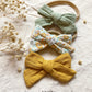 Cherssy Baby Muslin Hair Bows And Headbands, 10Pcs Soft Nylon Hairbands For Newborn, Infants, Toddlers