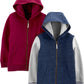 Simple Joys By Carter'S Baby Boys' 2-Pack Fleece Full Zip Hoodies, Blue/Burgundy, 0-3 Months