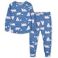 Gerber Unisex Baby Toddler Buttery Soft 2-Piece Snug Fit Pajamas With Viscose Made From Eucalyptus, Polar Bear, 12 Months