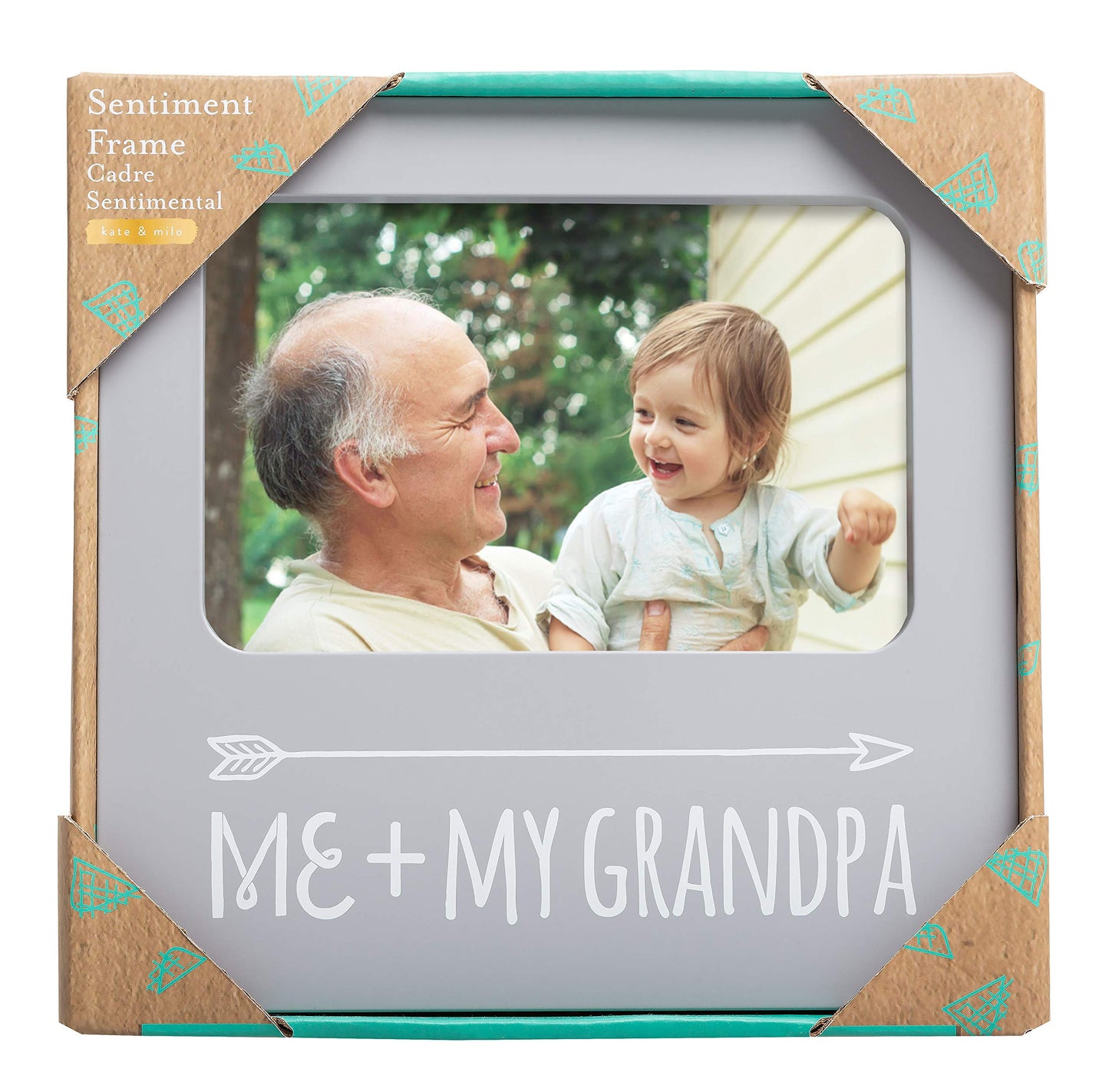 Kate & Milo Me & My Grandpa Frame, Best Grandpa Ever Gifts, Grandparent'S Day, Grandfather Gifts, Father'S Day, Gray