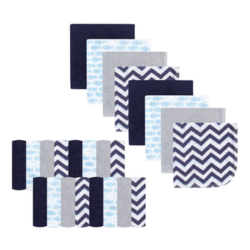 Luvable Friends Unisex Baby Super Soft Bundle Washcloths, Fish, One Size