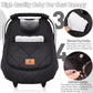 Beatoutou Winter Baby Car Seat Cover, Waterproof Winter Infant Carseat Canopy For Boys Girls, Cold Weather Warm Car Seat Covers