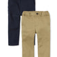 The Children'S Place Baby Boys And Toddler Boys Stretch Chino Pants, Flax/New Navy, 9-12 Months