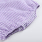 Lil Cactus Baby Boys And Girls Purple Gingham Bubble Romper, 12-18 Months