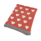 Creative Co-Op Cotton Knit Baby Blanket with Hearts, 40 L x 32 W