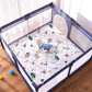 Vibe Bear High-Density Sponge Baby Playpen Mat,47X47 Inches Thicken One-Piece Infants Crawling Mat,Comfortable And Soft Baby Pla