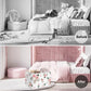Clastyle Rectangle Rose Floral Baby Girl Gift Basket Outdoor Towel Storage Pool Toy Beach Blanket Basket Pink Flower Shelf Baske