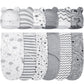 Ramede 6 Pack Swaddle Blanket with Hats for Baby Girl Boy 100% Cotton Swaddles 0-3 Months, Adjustable Breathable Skin Friendly R