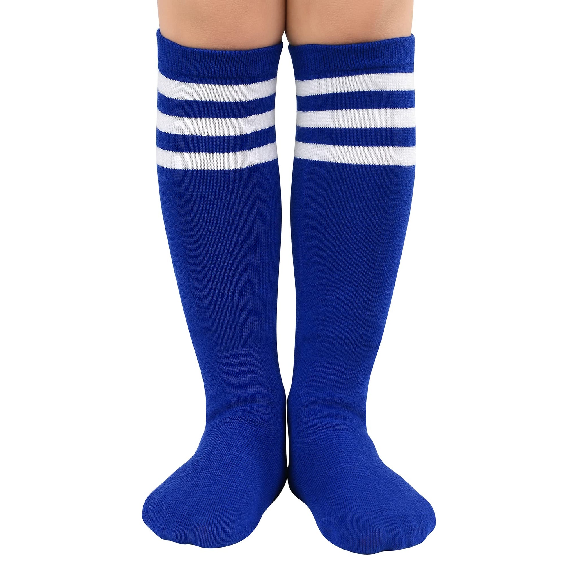 Zando Kids Knee High Socks Baby Kids Crazy Socks Toddler Soccer Socks Youth Baseball Socks Boys Tube Striped Knee Socks For Girl