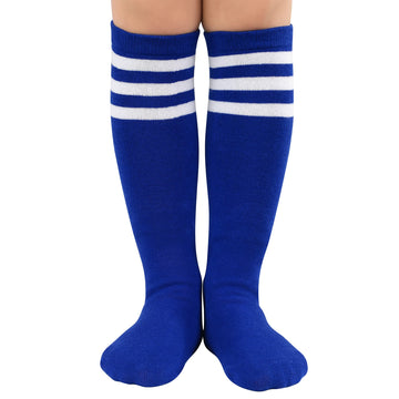 Zando Kids Knee High Socks Baby Kids Crazy Socks Toddler Soccer Socks Youth Baseball Socks Boys Tube Striped Knee Socks For Girl