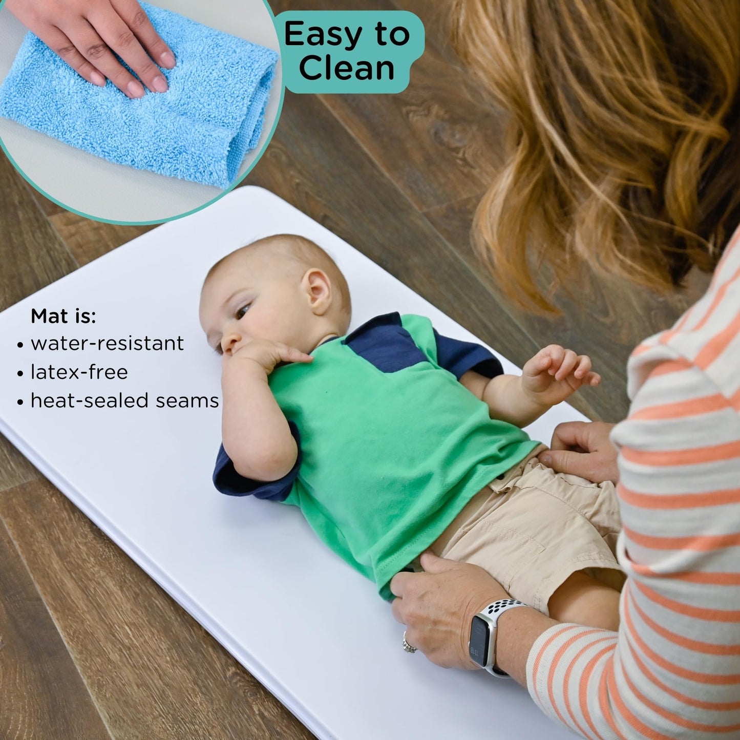 Childrens Factory Waterproof Baby Changing Pad, Diaper Changing Mat for Babies and Toddlers, Soft and Easy to Clean