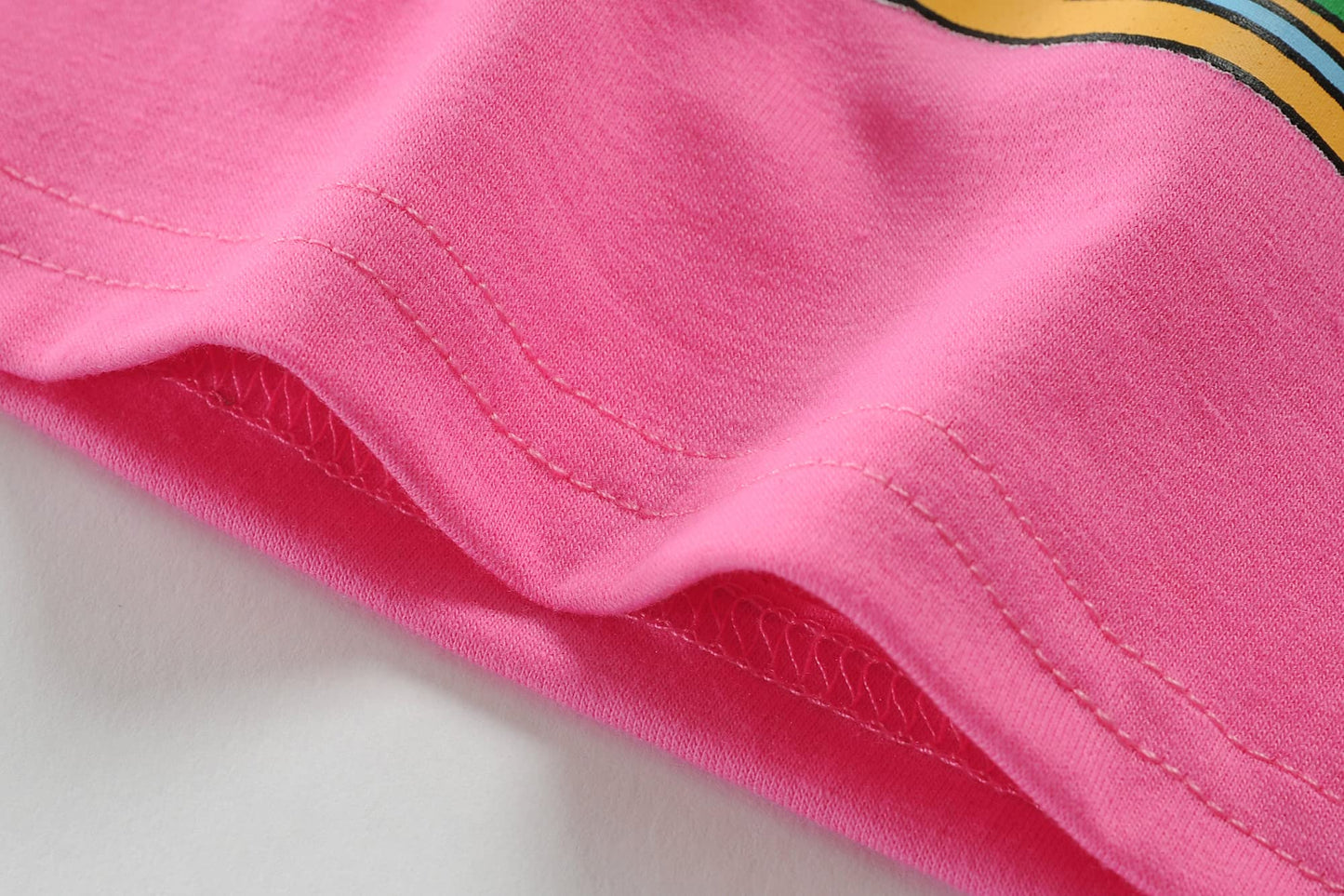 Cm-Kid Girls Pajamas Set Long Sleeve Pjs Cute Cat Pattern Sleepwear Toddler 2 Pieces Jammies Sets Kids Clothes Shirts Size 6