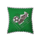 Bacati - Muslin Sports Toddler Bedding (Dec Pillow, Soccerball Green/Grey)