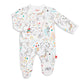 Magnetic Me Footie Pajamas 100% Organic Cotton Baby Sleepwear For Boys Or Girls Quick Magnetic Fastener Sleeper Pop Jungle Preem