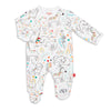 Magnetic Me Footie Pajamas 100% Organic Cotton Baby Sleepwear For Boys Or Girls Quick Magnetic Fastener Sleeper Pop Jungle Preem