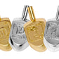 Hanukkah Dreidels - Metallic Gold And Silver Dreidel - 4 Pack Medium