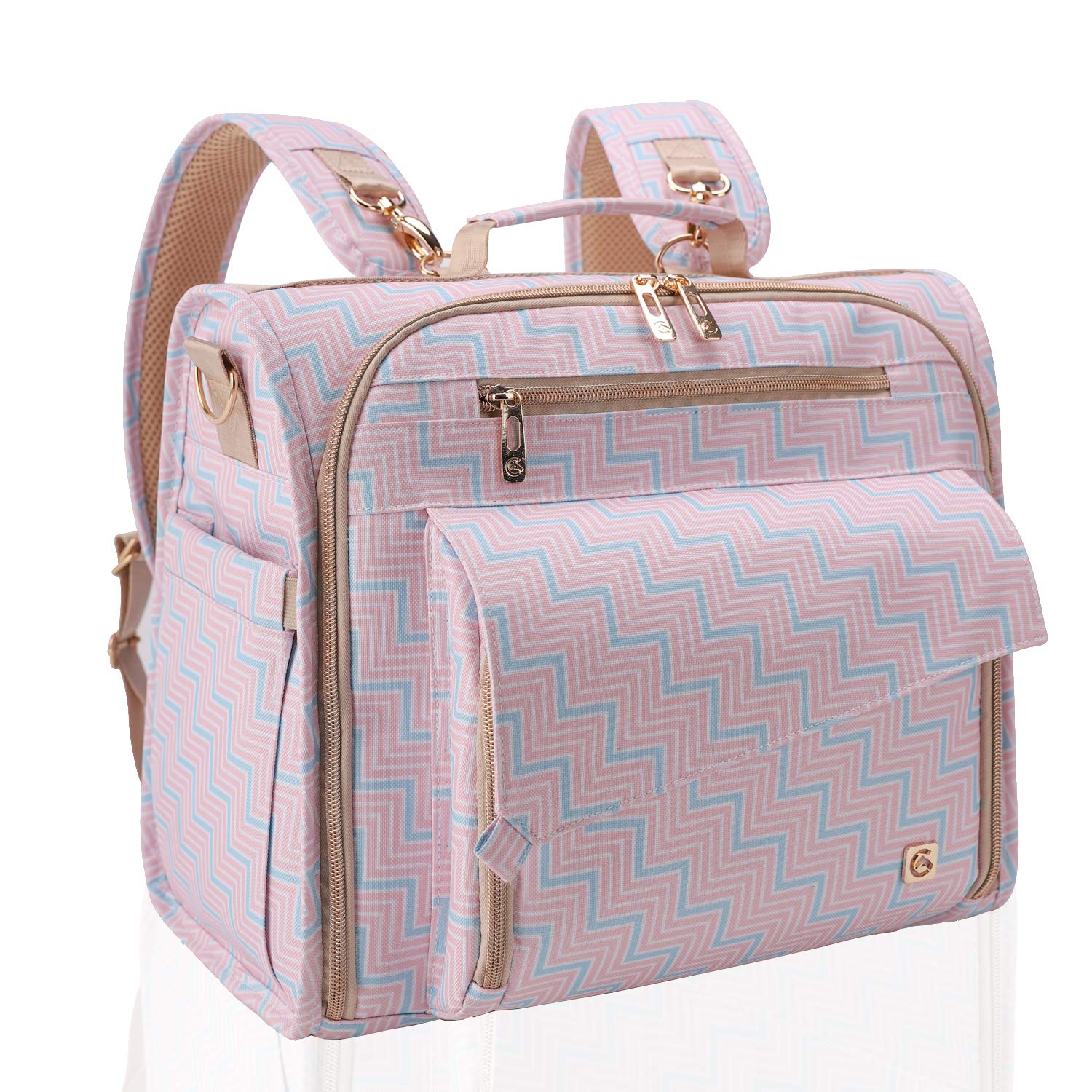 Allcamp Outdoor Gear Diaper Bag Backpack Large,Multi-Function Multi-Pocket Support Baby Stroller, Converted Into A Tote Bag,Mach