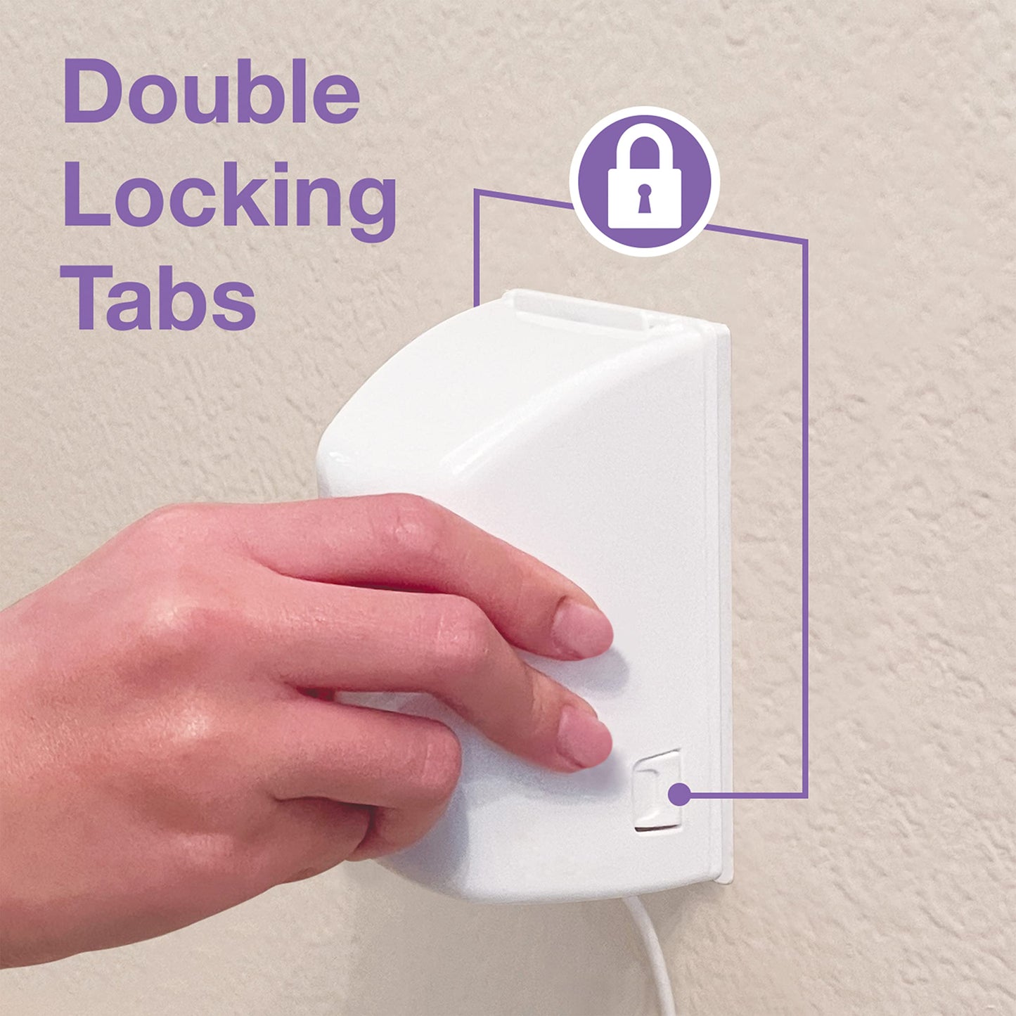 Dreambaby Extra-Large Dual Fit Outlet Plug Cover - Electrical Socket Guard For Standard And Decora - White - Model L945