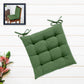 Oasis Home Collection Cotton Shell | Mixfiber Filled |Multipurpose Chair Cushion/Pad with Ties  Pack of 1 (40x40CM  16inchx16inch, D