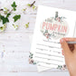 Yuansail Baby Shower Invitation Cards, Pumpkin Fill In Invites Cards, 25 Cards And Envelopes - (Bb004-Yaoqing)