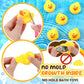 Lenwen 50 Pcs 2.2 Inch Waterproof No Hole Rubber Ducks Bath Toy with Sealed Plug Without Hole Bathtub Floating Bath Toy for Birt