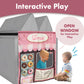 Seemees Play Panel For Kids Play Couch Childrens Foam Sofa Modular Play Panel For Toddler (Donut Shop)
