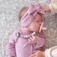 Ryan & Rose Pacifier Clip Georgia - Silicone Pacifier Clip Baby Boy Baby Girl Binky Paci Clip Baby Pacifier Holder Binkie Clip B