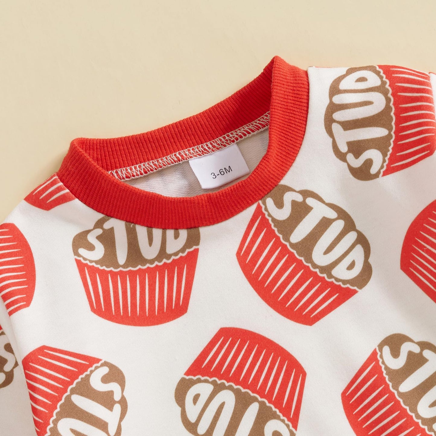 Adobabirl Toddler Baby Boy Valentines Day Outfit Letter Print Crewneck Sweatshirt And Pants Set Fall Winter Spring Clothes (Stud