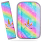 Bienbee Car Seat Belt Covers for Kids 2 Packs Seat Belt Cushion Unicorn Car seat Straps Covers Cute Seatbelt Shoulder Pads Neck 
