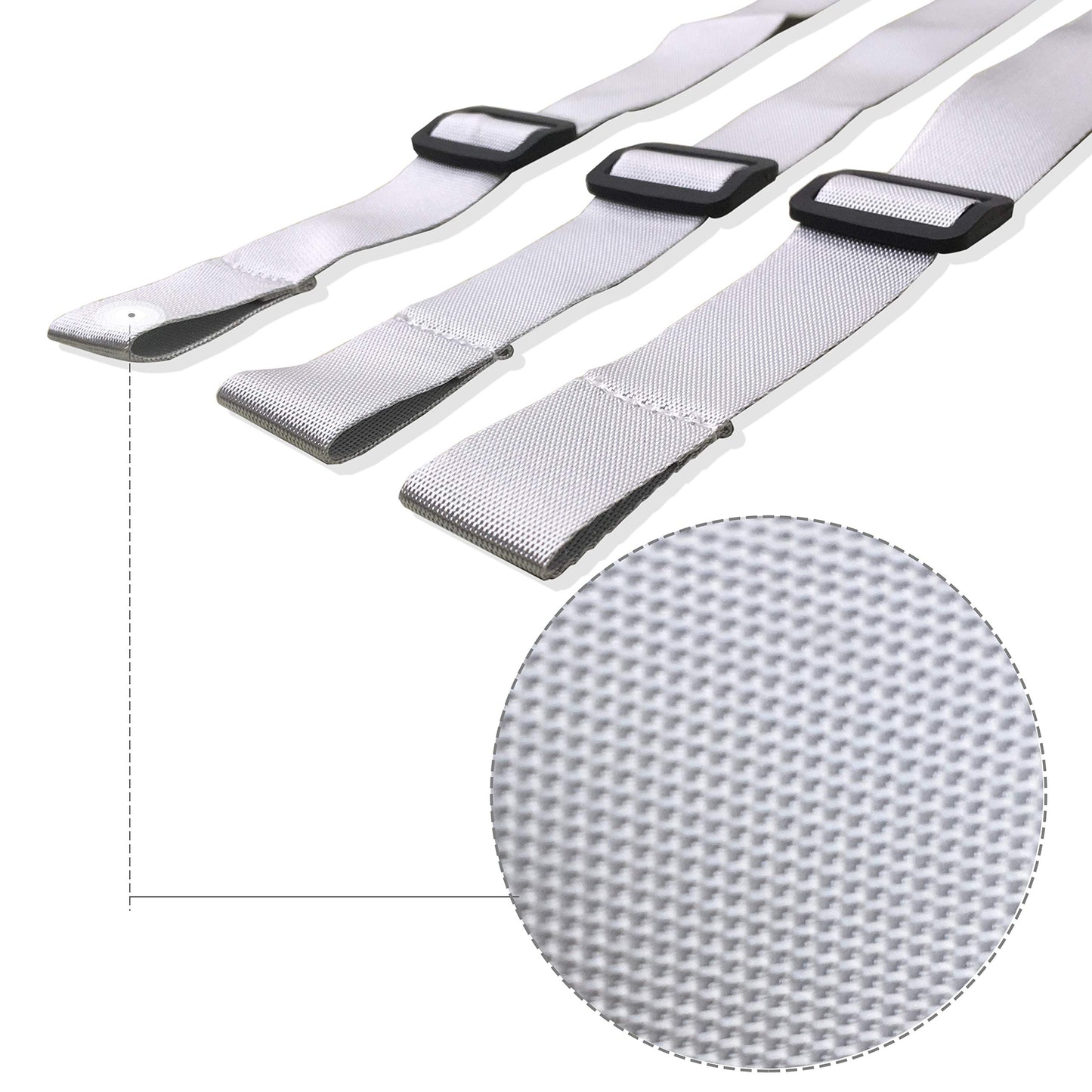 Zarpma High Chair Straps, 3 Point Harness Straps Belt For Child Kid Chair Strap For Ikea Antilop High Chair (Grey)