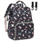 Dezcrab Cat Baby Diaper Bag Backpack for Women, Large Capacity Waterproof Maternity Travel Nappy Backpacks with Stroller Straps