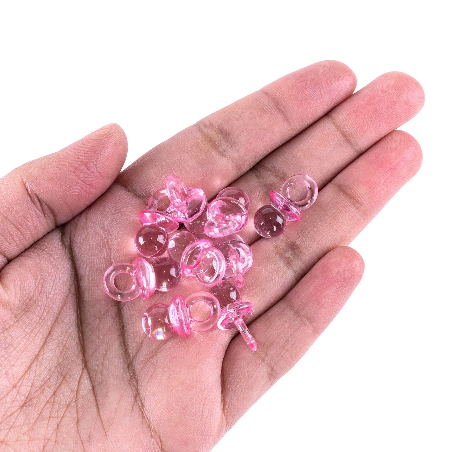 Super Z Outlet Mini Acrylic Baby Pacifiers For Baby Shower Decorations, Table Scatter, Party Favors, Games & Activities - 144 Pi