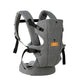 Meditive Baby CarrierErgonomic, Convertible, FaceIn & FaceOut Front & Back Carry For Newborns, Grey (Without Hip Seat, For Ag