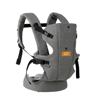 Meditive Baby CarrierErgonomic, Convertible, FaceIn & FaceOut Front & Back Carry For Newborns, Grey (Without Hip Seat, For Ag
