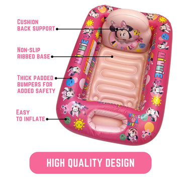 Disney Minnie Mouse 100% Fabulous Inflatable Tub - Baby Bathtub