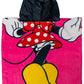 Jay Franco Disney Minnie Mouse Kids Bath/Pool/Beach Hooded Poncho - Super Soft & Absorbent Cotton Towel, Measures 28 X 28 Inches