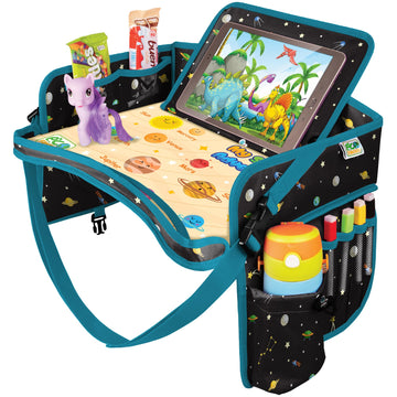 ECOFANTASY Car Seat Tray for Toddler - Waterproof Carseat Table Top - Kids Travel Tray - Travel and Road Trip Essentials Kids - 
