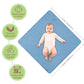Infancie Organic Cotton Muslin Baby Hooded Towels - 32X32 Inch, 2 Pack Newborn Bath Towels For Boys & Girls, Soft & Absorbent Ba
